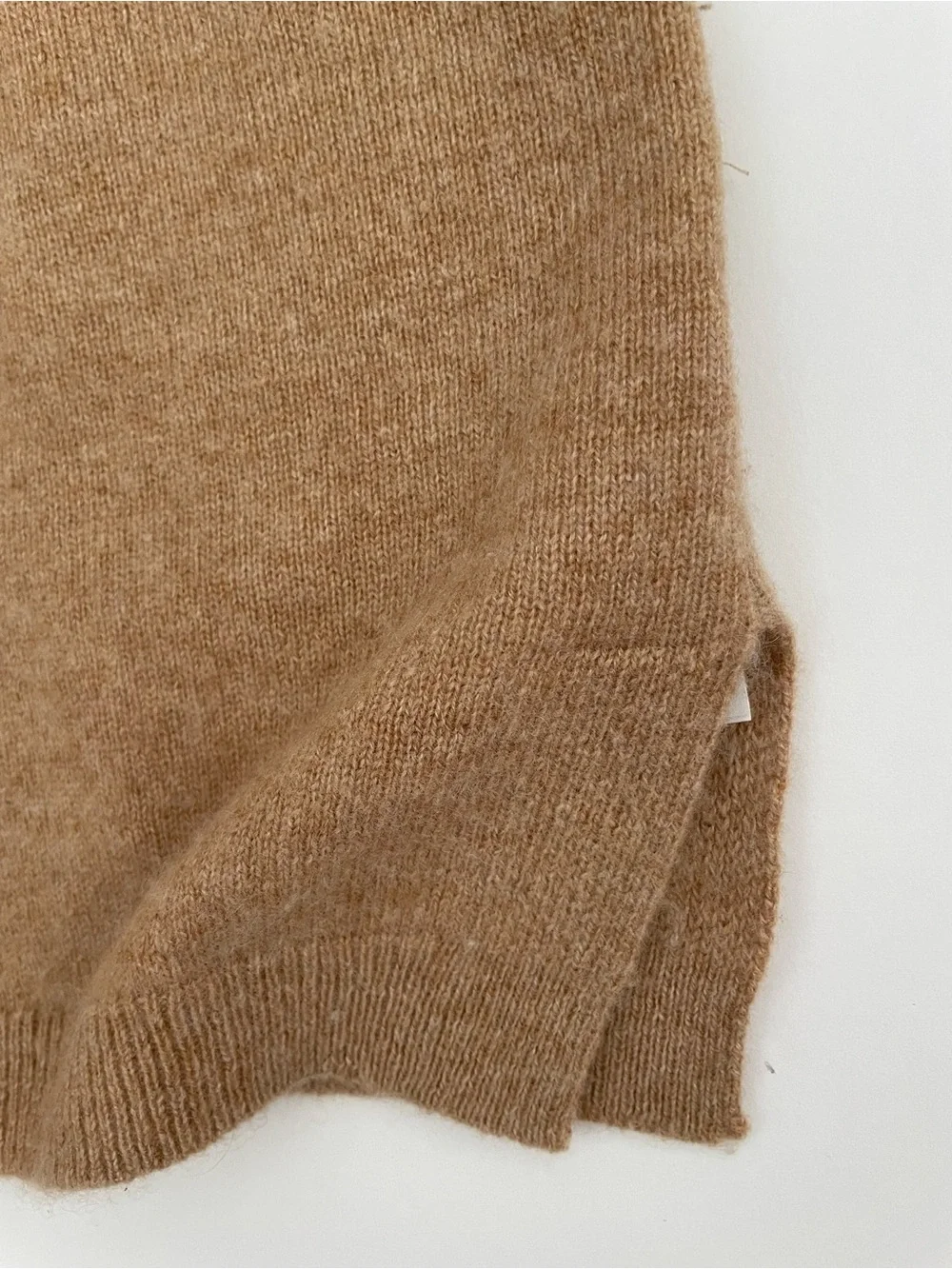 J. Crew Camel/Tan Crewneck Cashmere Sweater